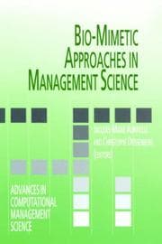 Tapa de Bio-mimetic approaches in management science