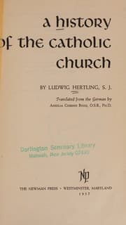 Tapa de A History of the Catholic Church