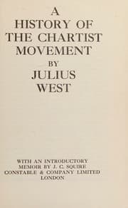 Tapa de A History of the chartist movement