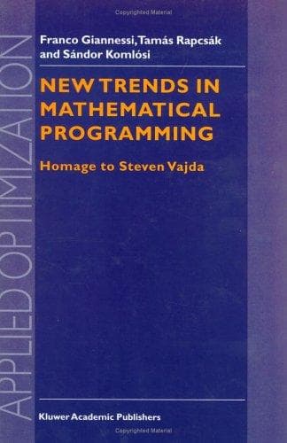 Tapa de New Trends in Mathematical Programming