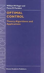 Tapa de Optimal control