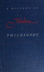 Tapa de A history of modern philosophy