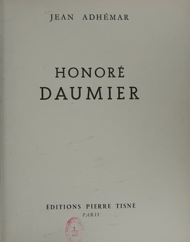 Tapa de Honore Daumier.