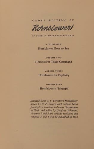 Tapa de Hornblower Takes Command