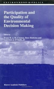 Tapa de Participation and the quality of environmental decision making