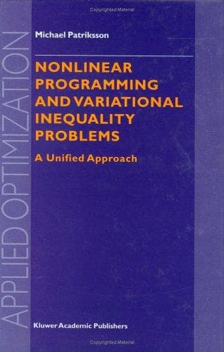 Tapa de Nonlinear programming and variational inequality problems