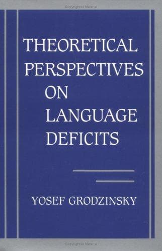 Tapa de Theoretical perspectives on language deficits