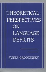 Tapa de Theoretical perspectives on language deficits