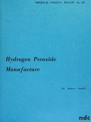 Tapa de Hydrogen peroxide manufacture (Chemical process review)