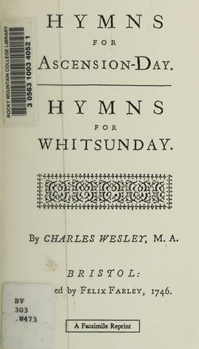 Tapa de Hymns for Ascension-Day