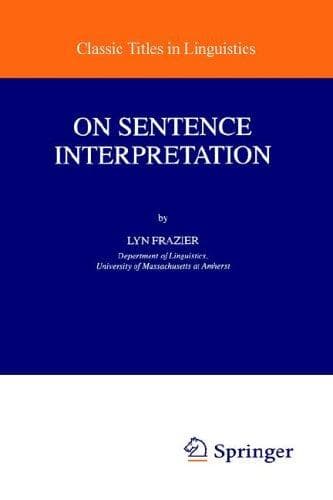 Tapa de On Sentence Interpretation