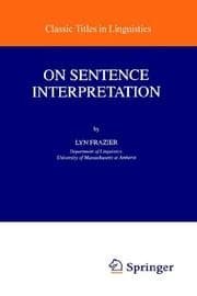 Tapa de On Sentence Interpretation