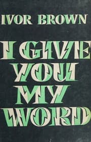 Tapa de I give you my word, and Say the word;