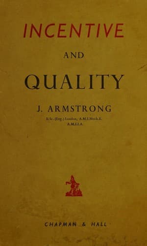 Tapa de Incentive and Quality by J. Armstrong