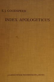 Tapa de Index Apologeticus ;sive clavis Iustini Martyris Operum Aliorumque Apologetarum Pristinorum