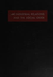 Tapa de Industrial relations and the social order