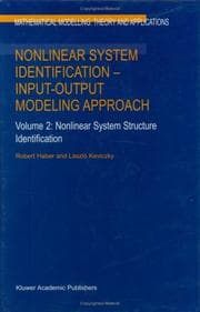 Tapa de Nonlinear system identification