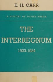 Tapa de The Interregnum 1923-1924