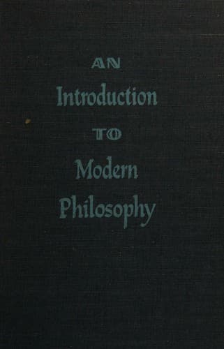 Tapa de An Introduction To Modern Philosophy