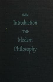 Tapa de An Introduction To Modern Philosophy