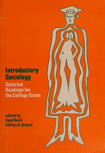Tapa de Introductory sociology