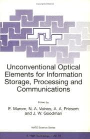 Tapa de Unconventional Optical Elements for Information Storage, Processing and Communications