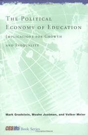 Tapa de The political economy of education