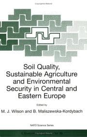 Tapa de Soil Quality, Sustainable Agriculture and Environmental Security in Central and Eastern Europe