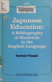 Tapa de Japanese education: a bibliography of materials in the English language