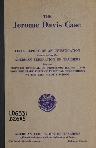 Tapa de The Jerome Davis case