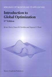 Tapa de Introduction to global optimization