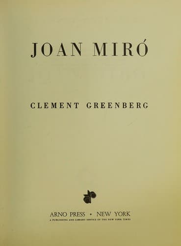 Tapa de Joan MirGo