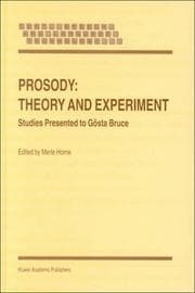 Tapa de Prosody, theory and experiment