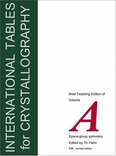 Tapa de International Tables for Crystallography