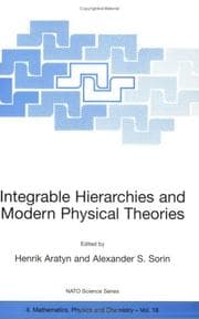 Tapa de Integrable Hierarchies and Modern Physical Theories