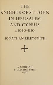 Tapa de The Knights of St. John in Jerusalem and Cyprus, c. 1050-1310