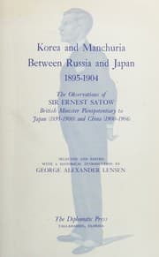 Tapa de Korea and Manchuria between Russia and Japan, 1895-1904