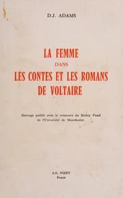 Tapa de La femme dans les contes et les romans de Voltaire