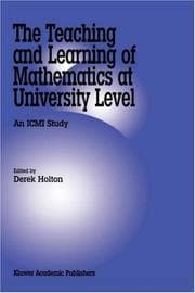 Tapa de The Teaching and Learning of Mathematics at University Level