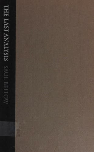 Tapa de The Last analysis - A Play