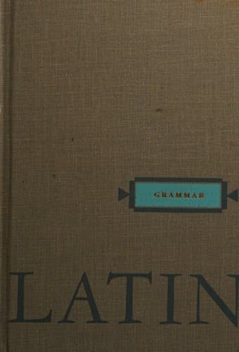 Tapa de Latin grammar