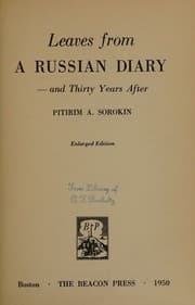 Tapa de Leaves From a Russian Diary-and Thirty Years After