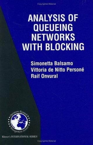 Tapa de Analysis of queueing networks with blocking