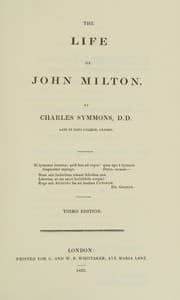 Tapa de The life of John Milton