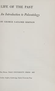 Tapa de Life of the Past - An Introduction To Paleontology