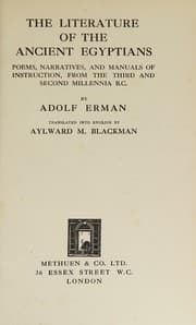 Tapa de The Literature of the Ancient Egyptians