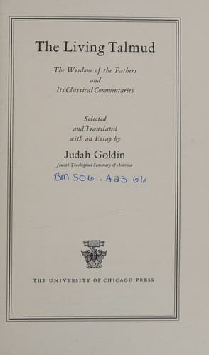 Tapa de The living Talmud