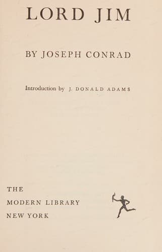 Tapa de LORD JIM. No. 186.