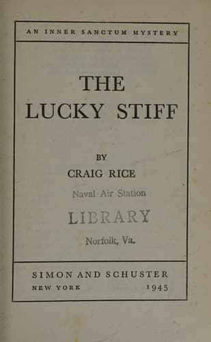 Tapa de The lucky stiff