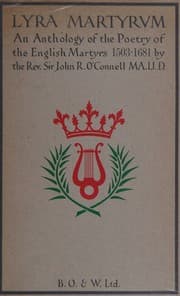 Tapa de LYRA MARTYRUM the poetry of the English Martyrs 1503-1681 an anthology